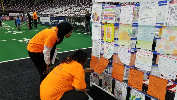 9-18 Site Image 3 Flag Display 16x9 -- Take Flight