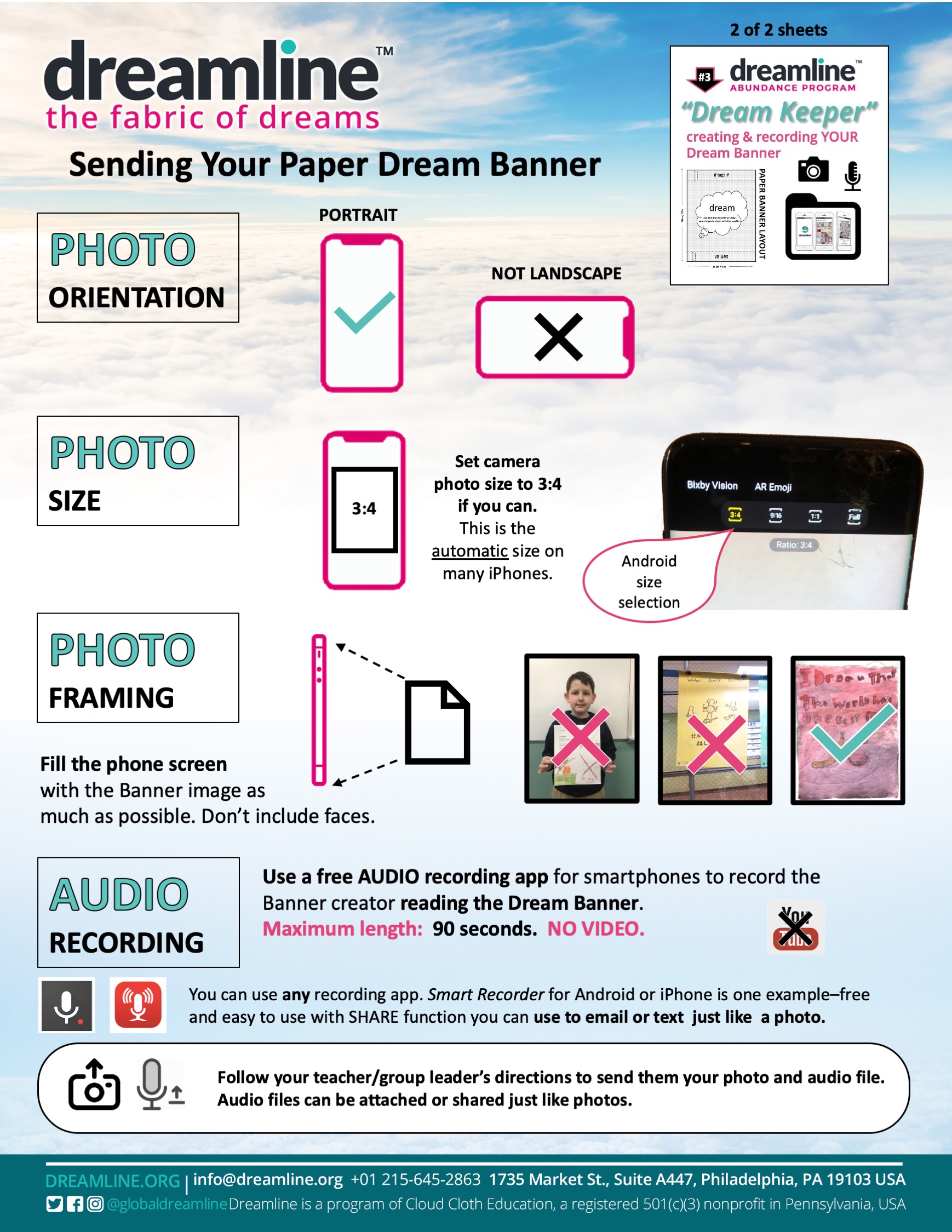 Sending Your Paper Dream Banner 5-9-20